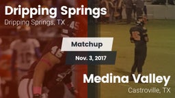Matchup: Dripping Springs vs. Medina Valley  2017