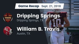 Recap: Dripping Springs  vs. William B. Travis  2018