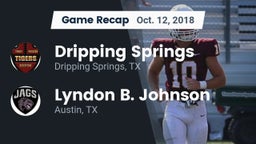 Recap: Dripping Springs  vs. Lyndon B. Johnson  2018