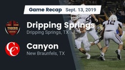 Recap: Dripping Springs  vs. Canyon  2019