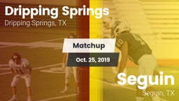 Matchup: Dripping Springs vs. Seguin  2019