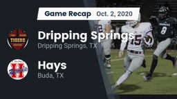 Recap: Dripping Springs  vs. Hays  2020