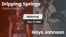 Matchup: Dripping Springs vs. Hays Johnson 2020