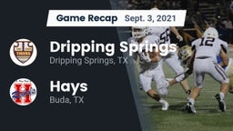 Recap: Dripping Springs  vs. Hays  2021