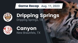 Recap: Dripping Springs  vs. Canyon  2023