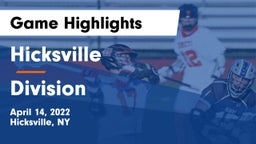 Hicksville  vs Division  Game Highlights - April 14, 2022