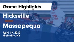 Hicksville  vs Massapequa  Game Highlights - April 19, 2022