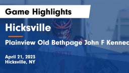 Hicksville  vs Plainview Old Bethpage John F Kennedy  Game Highlights - April 21, 2023