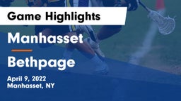 Manhasset  vs Bethpage  Game Highlights - April 9, 2022