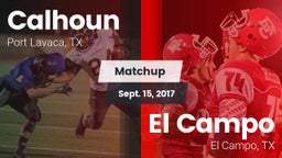 Matchup: Calhoun  vs. El Campo  2017