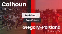 Matchup: Calhoun  vs. Gregory-Portland  2019