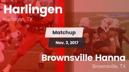 Matchup: Harlingen High vs. Brownsville Hanna  2017
