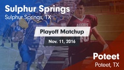 Matchup: Sulphur Springs vs. Poteet  2016