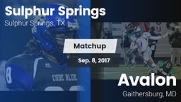 Matchup: Sulphur Springs vs. Avalon  2017