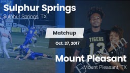 Matchup: Sulphur Springs vs. Mount Pleasant  2017
