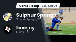 Recap: Sulphur Springs  vs. Lovejoy  2020