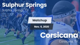 Matchup: Sulphur Springs vs. Corsicana  2020