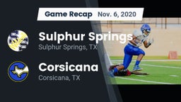 Recap: Sulphur Springs  vs. Corsicana  2020