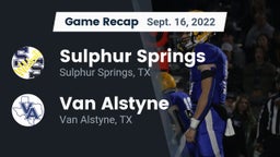 Recap: Sulphur Springs  vs. Van Alstyne  2022