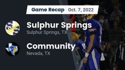 Recap: Sulphur Springs  vs. Community  2022