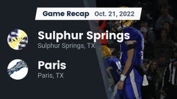 Recap: Sulphur Springs  vs. Paris  2022