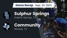 Recap: Sulphur Springs  vs. Community  2023