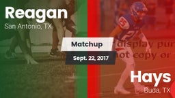 Matchup: Reagan  vs. Hays  2017