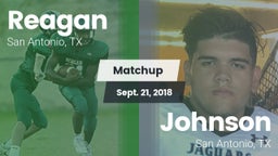 Matchup: Reagan  vs. Johnson  2018