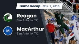 Recap: Reagan  vs. MacArthur  2018