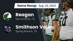 Recap: Reagan  vs. Smithson Valley  2023