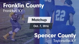 Matchup: Franklin County vs. Spencer County  2016