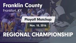 Matchup: Franklin County vs. REGIONAL CHAMPIONSHIP 2016