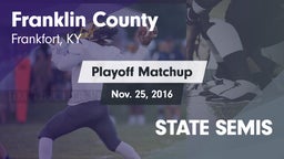 Matchup: Franklin County vs. STATE SEMIS 2016