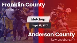 Matchup: Franklin County vs. Anderson County  2017