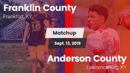 Matchup: Franklin County vs. Anderson County  2019