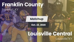 Matchup: Franklin County vs. Louisville Central  2020