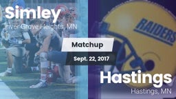 Matchup: Simley  vs. Hastings  2017