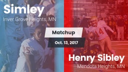 Matchup: Simley  vs. Henry Sibley  2017