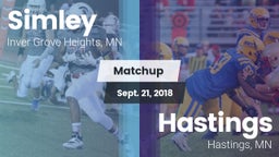 Matchup: Simley  vs. Hastings  2018