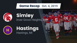 Recap: Simley  vs. Hastings  2019