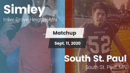 Matchup: Simley  vs. South St. Paul  2020