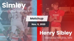 Matchup: Simley  vs. Henry Sibley  2020