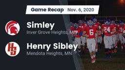 Recap: Simley  vs. Henry Sibley  2020