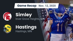 Recap: Simley  vs. Hastings  2020