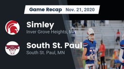 Recap: Simley  vs. South St. Paul  2020