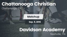 Matchup: Chattanooga vs. Davidson Academy  2016