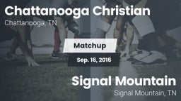 Matchup: Chattanooga vs. Signal Mountain  2016