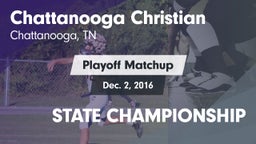 Matchup: Chattanooga vs. STATE CHAMPIONSHIP 2016