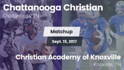 Matchup: Chattanooga vs. Christian Academy of Knoxville 2017