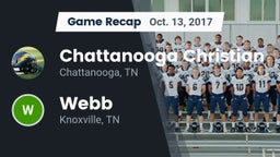 Recap: Chattanooga Christian  vs. Webb  2017